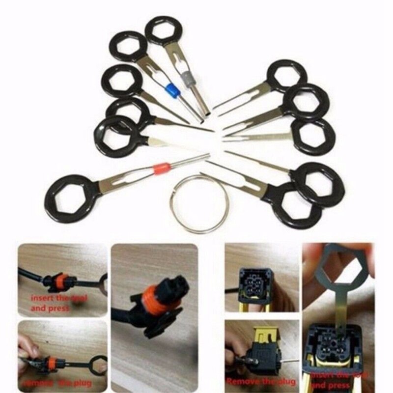 Automotive Tools 26Pcs Car Terminal Removal Tool Kit Wire Connector Pin Release Extractor Puller