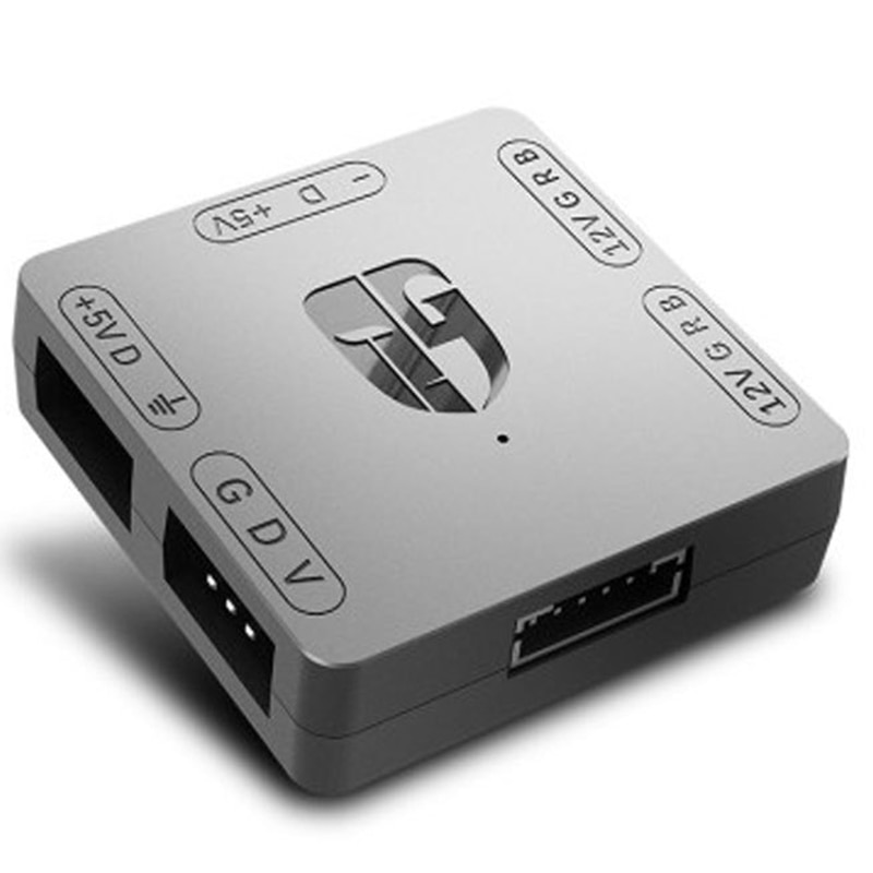 Rgb omformer 5v til 12v rgb overføre hub sata grensesnitt nettinstallasjon til rgb 3 pin m / b asus gigabyte og msi: misligholde tittel