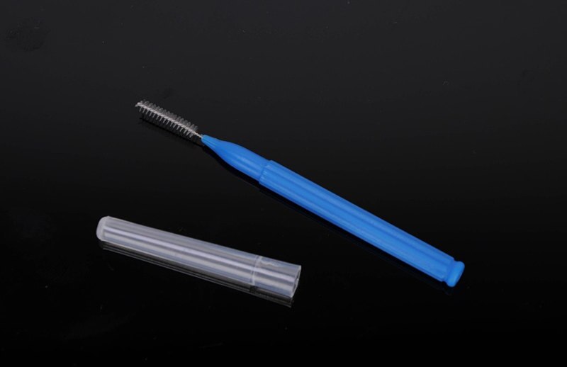 40pcs/box Push-pull Interdental Tooth Brush Gum Interdental Brush Orthodontic Brush Remove Residue Oral Care Toothpick