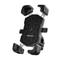 Fiets Mobiele Telefoon Stand Fietsen Aluminium Vier-klauw Stand Fietsaccessoires: Black