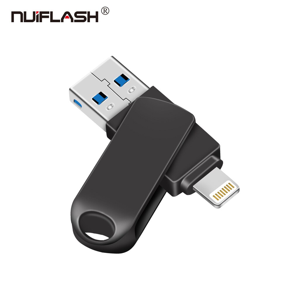 Usb Flash Drive Pendrive Voor Iphone 6/6S/6Plus/7/7Plus/8/X Usb/Otg/Lightning 2 In 1 Pen Drive Voor Ios Externe Opslagapparaten