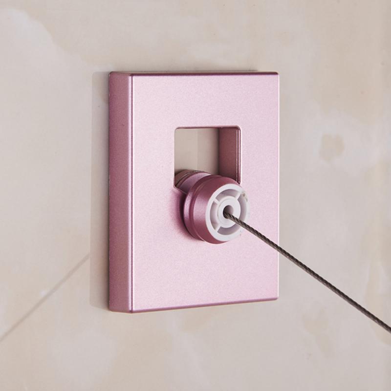 Tendedero retráctil para balcón, colgador de pared del Hotel, telescópico Invisible, colgador de ropa interior, cuerda secadora de ropa
