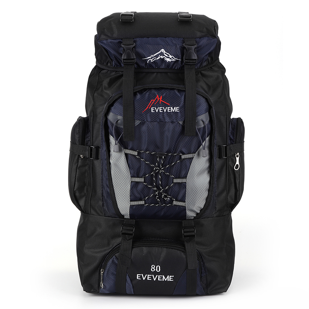 Mochila de alpinismo de gran capacidad, mochila de escalada, correa ajustable, accesorios de viaje, 80L