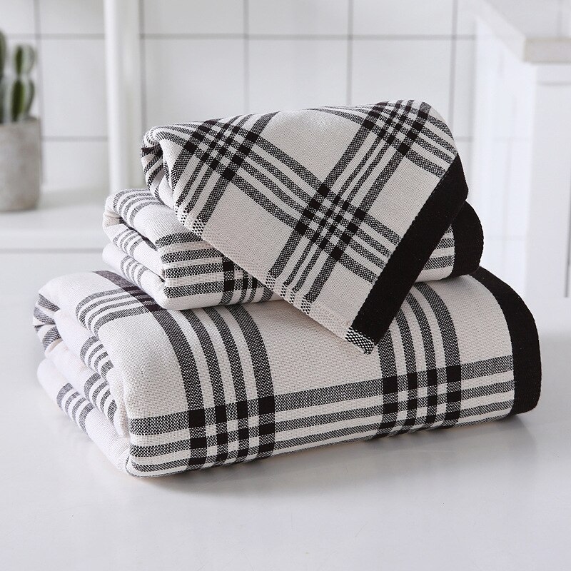 100% cotton bath towel set Xinjiang long-staple cotton set towel bath towel three-piece square set towels bathroom set: White