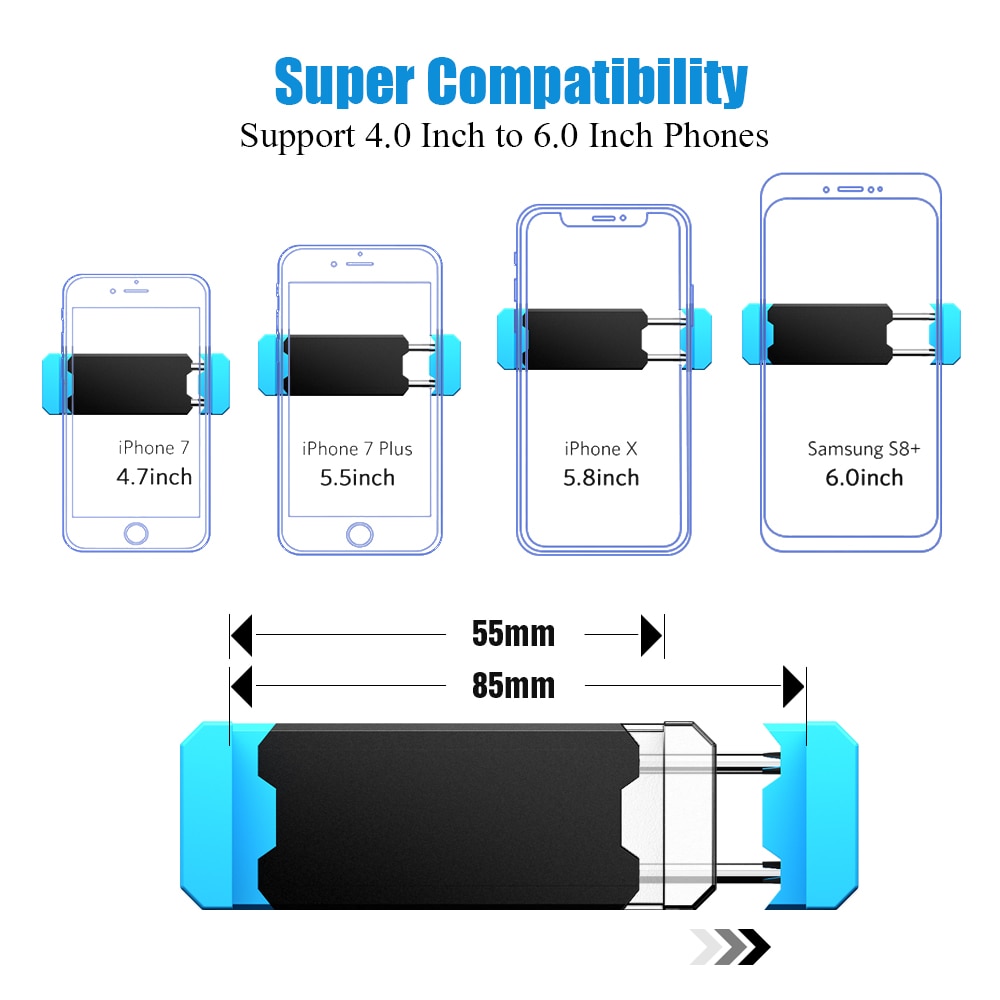 Auto Mobiele Telefoon Houder Air Vent Mount Stand Geen Magnetische Schaalbare Mobiele Telefoon Houder Voor Iphone 11 Steady Vaste Beugel ondersteuning