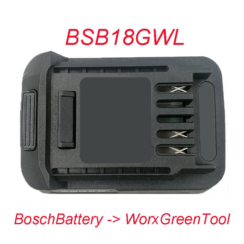 Adaptateur Bat618, convertisseur pour batterie Li-ion 18V, pour Makita, Milwaukee, pour outil Dewalt, Hitachi, Worx, BSB18MTL: BSB18GWL