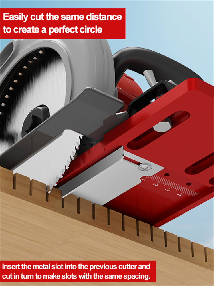 Adjustable Saw Bottom Base Guide Plate Woodworking Tool Aluminum Alloy Linear Motion Guide Rail For Circular Saw Cutting Machine