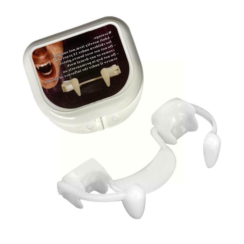 Halloween Retractable Teeth Hiphop Gold Braces Prop Braces Cosplay Costume Ghost Tooth Masquerade Y3R7
