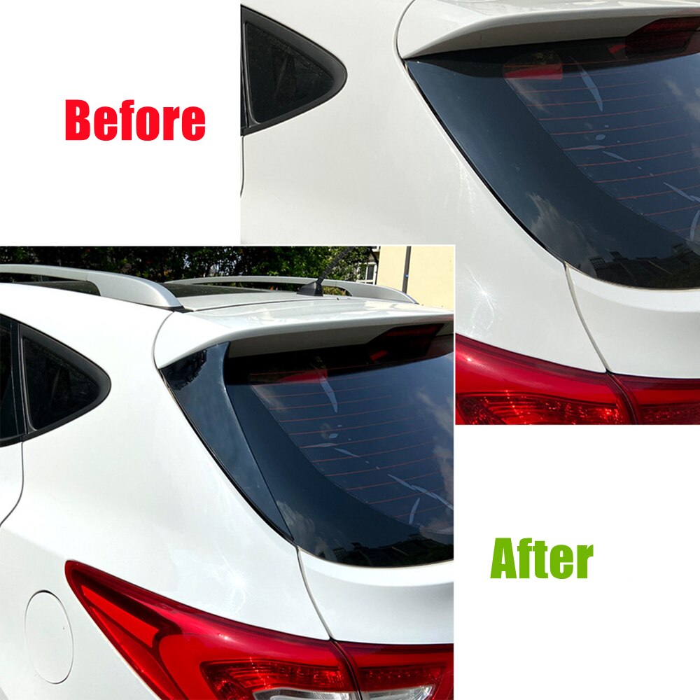 Car Rear Window Side Spoiler For Hyundai iX35 ABS Gloss Black Rear Side Spoiler Canard Splitter Auto Replacement Parts