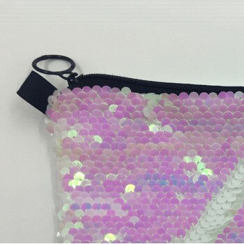 Sublimación en blanco lentejuelas monederos bolsas de transferencia monedero con impresión diy consumibles 20 unids/lote estilo 14,5*12,5 cm: pink red