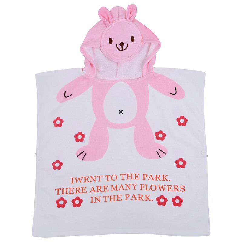 100% coton bébé robe de plage enfant peignoir serviettes de plage Cape infantile dessin animé Animal à capuche bébé serviette de bain (lapin): Default Title