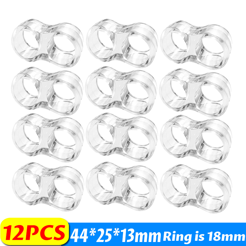 Tope de puerta de silicona transparente, manija de puerta, almohadilla de protección de pared, muebles para el hogar, almohadillas anticolisión, 1/12 Uds.: Plata