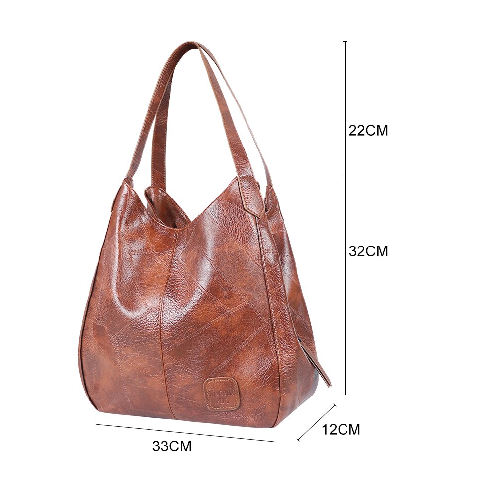 Geestock Vintage Top-Handle Bags Designers for Women Luxury Shoulder Bags PU Leather Totes Bags Female