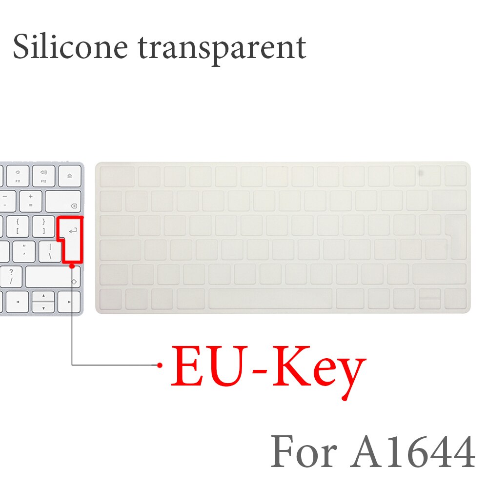 Keyboard Cover Voor Apple Imac Draadloze Bluetooth Magic Keyboard Case Siliconen Clear Eu Ons Film A1314A1644 A1843 A1243 Protector