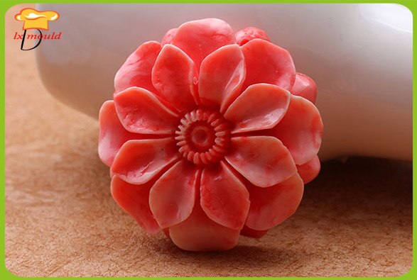 Diy rose camellia lotusknopp solsikke tørr tempo form fondant kakeform leirform: D