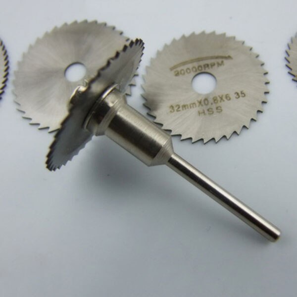 6pcs/set HSS Mini Circular Saw Woodworking Cutting Disc Blades Cutter Diamond Circular Abrasive Drill Ratory Tools Accessories-M