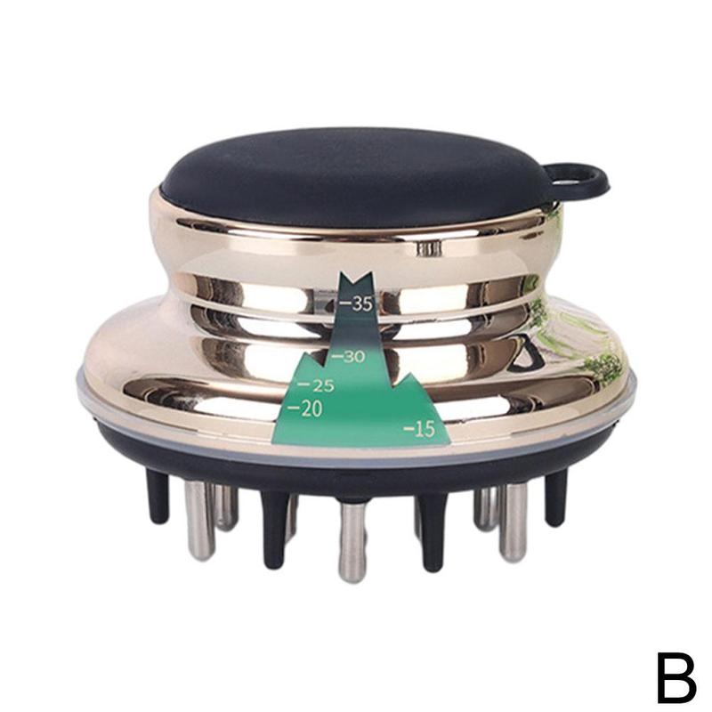 Anti Off Handheld Salon Regrowth Essential Oil Liquid Massage Oil Essential Hair Multi Care Guiding Scalp Comb Portable X0g8: Gold