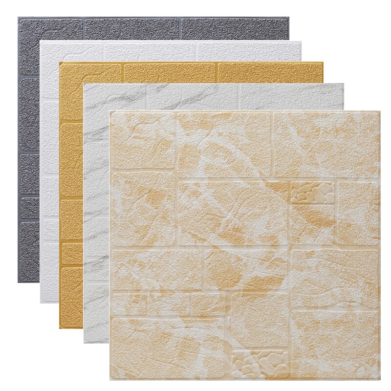 70*70cm 3d adesivo de parede imitação tijolo decoração do quarto à prova dwaterproof água auto-adesivo papel de parede para sala de estar tv pano de fundo decoração