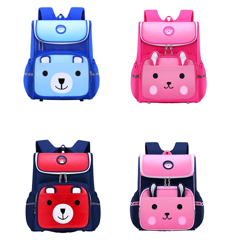 Grote capaciteit meisjes jongens 3d schooltassen kinderen orthopedische cartoon beer schooltas rugzak mochila infantil groep 1-5