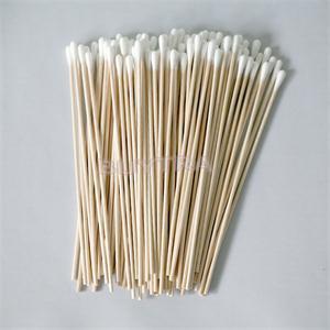 Bastoncillos de algodón y madera desechables, herramientas de laboratorio de química de 15mm, accesorios escolares, punta para curar, 100 Uds.
