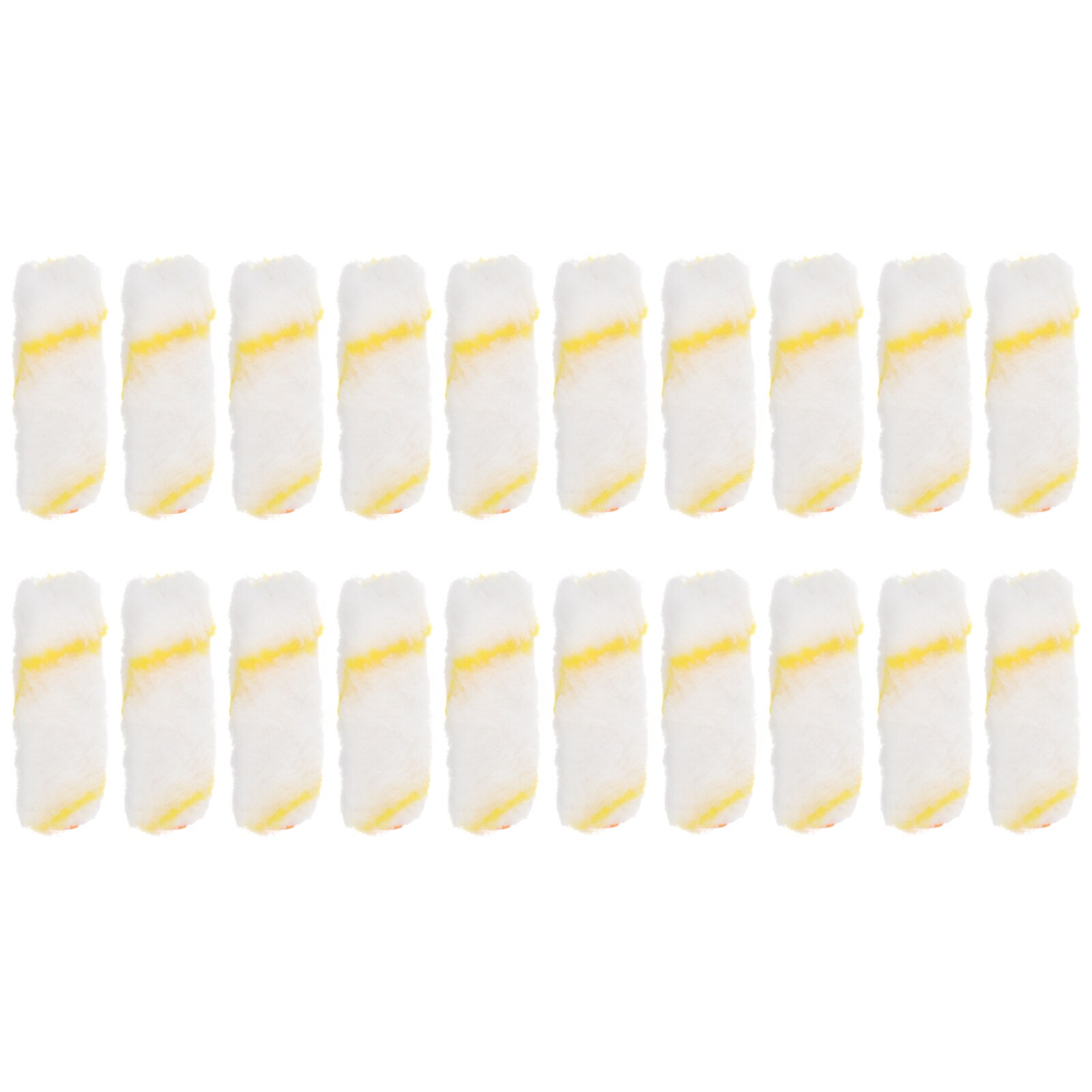 20PCS Paint Roller Cover Mini Rollers Cover Polyester Roller Sleeve Decorators Brush Smooth Tools Handle