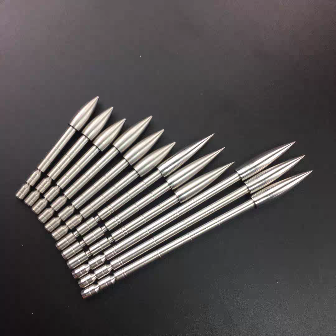 Stalen boogschietpunt van 80/100/120/150/200 grain, broadhead voor pijlschachten van  id4.2mm inch, doe-het-zelf accessoires voor boogjacht en schieten.