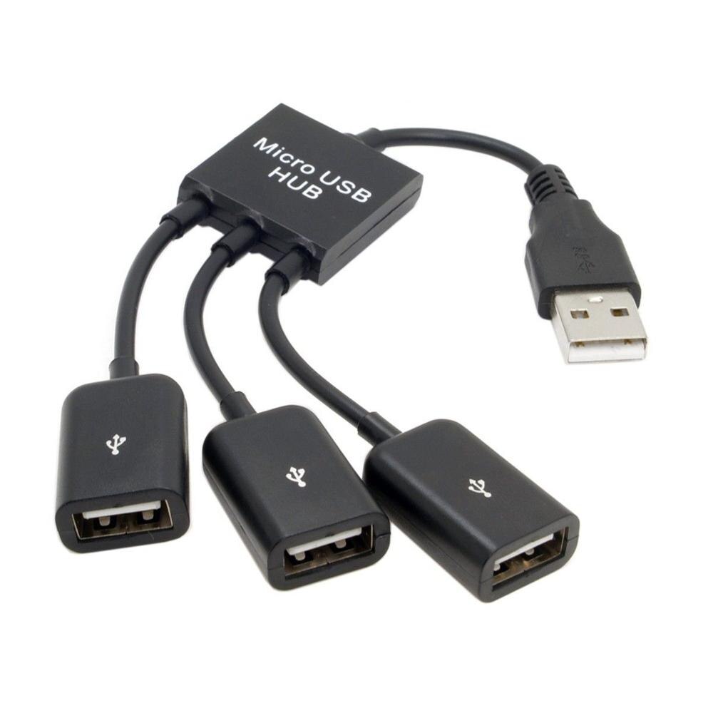 USB 2.0 to 3 Ports Hub Cable Bus power For Laptop Notebook PC