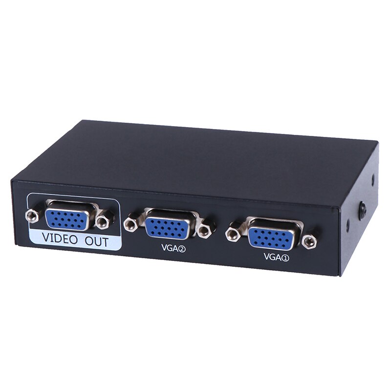 1PCS 2 Port Computer VGA Switcher Sharer KVM Switch Resolution 1920 x 1440