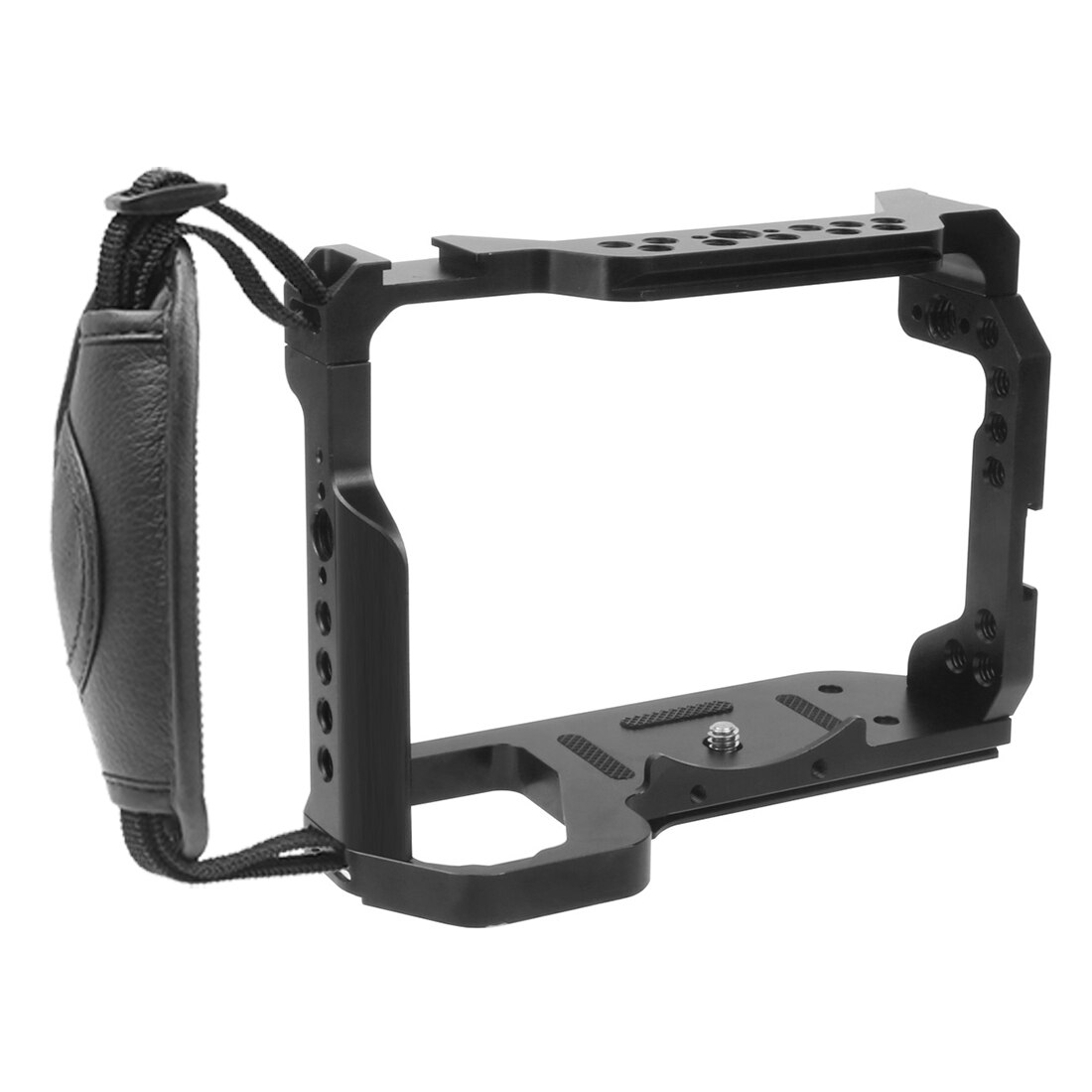 CNC A73 A9 Camera Cage Rig w Top Handle Grip Tripod Mount for Sony A7RIII A7III A7MIII Cooling Bracket a7iii a7r3 a7m3 Extension: Combo K Wrist Strap