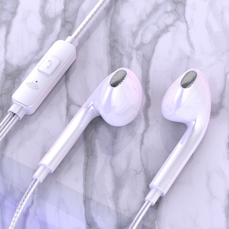 3.5Mm Wired Hoofdtelefoon Met Bass Oordopjes Stereo Koptelefoon Muziek Hoofdtelefoon Sport Koptelefoon Gaming Headset Met Microfoon Voor Xiaomi: white Q22