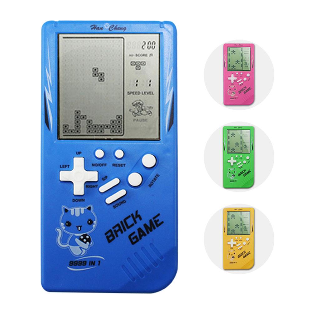 Tetris spelcomputer klassiek nostalgisch speelgoed kinder handheld spelcomputer puzzel geluidsspel speelgoed: Default Title