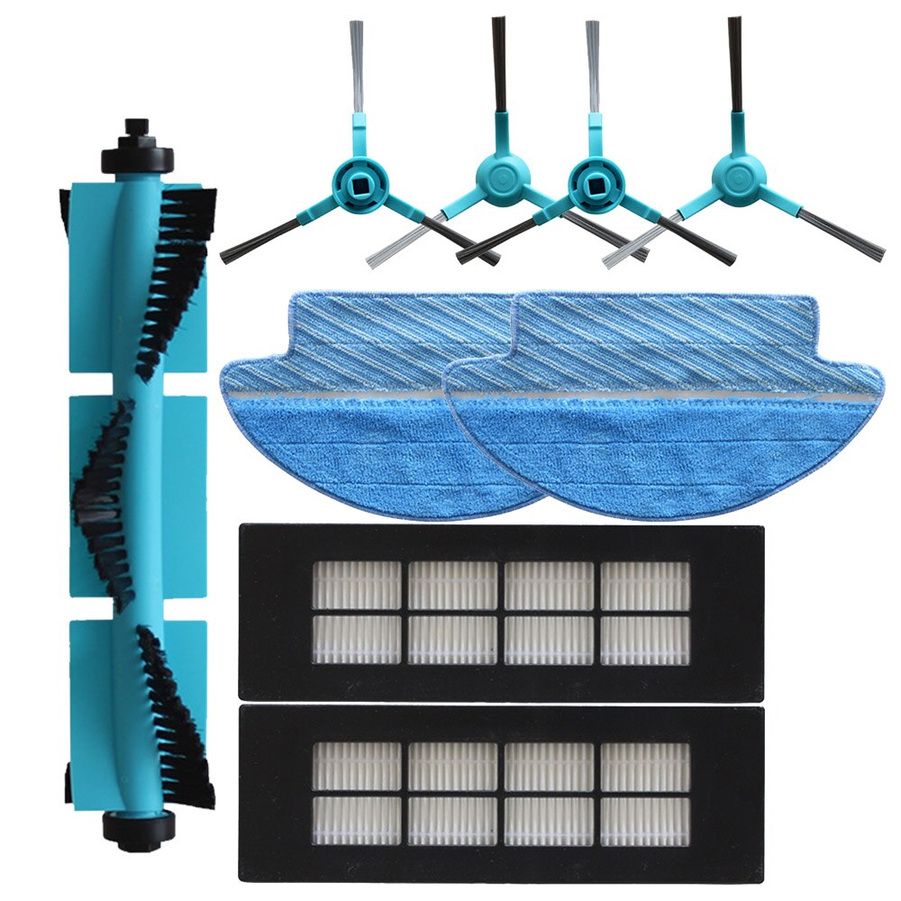 Piezas de repuesto para Cecotec Conga 3090 series, cepillo rodillo, cepillo lateral, filtro hepa, filtro de tanque de agua, piezas de limpiador al vacío, almohadilla para mopa, accesorios de tela: 9