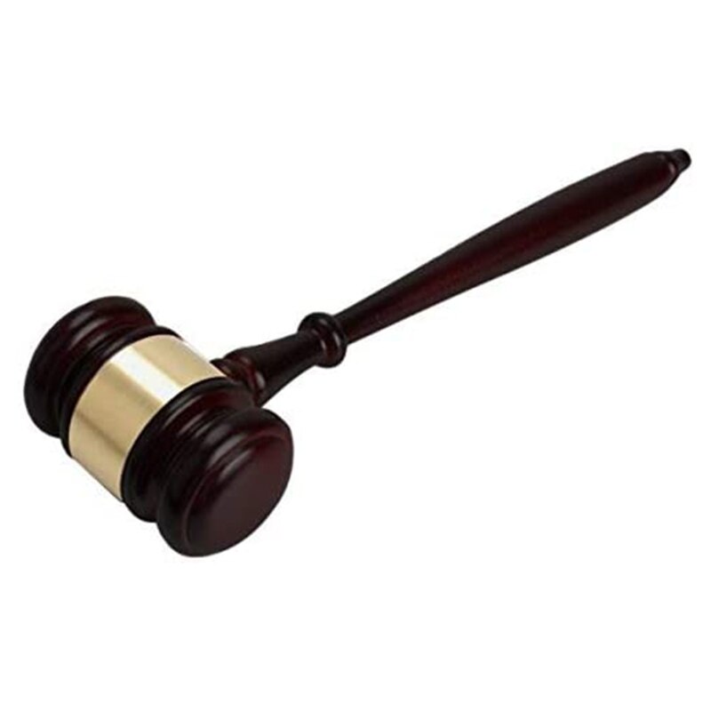 Gavel and Sound Block Set Display Addition to Classroom Conferences Elections