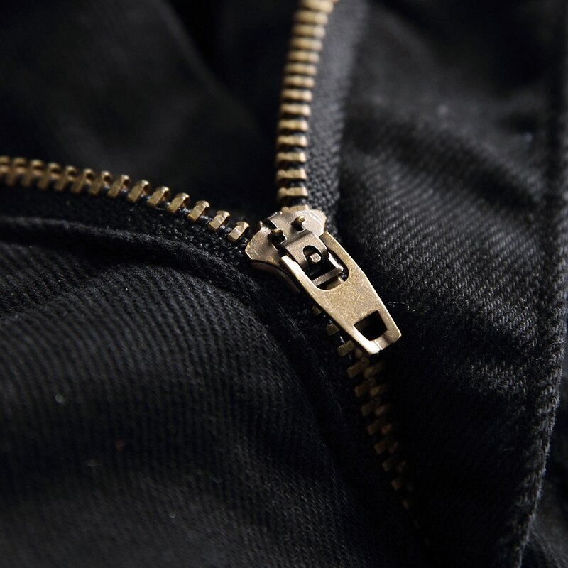 Heren jeans zwart en grijs kleur alle bijpassende herenbroeken lange stretch heren kniegat merk coole jeans voor mannen