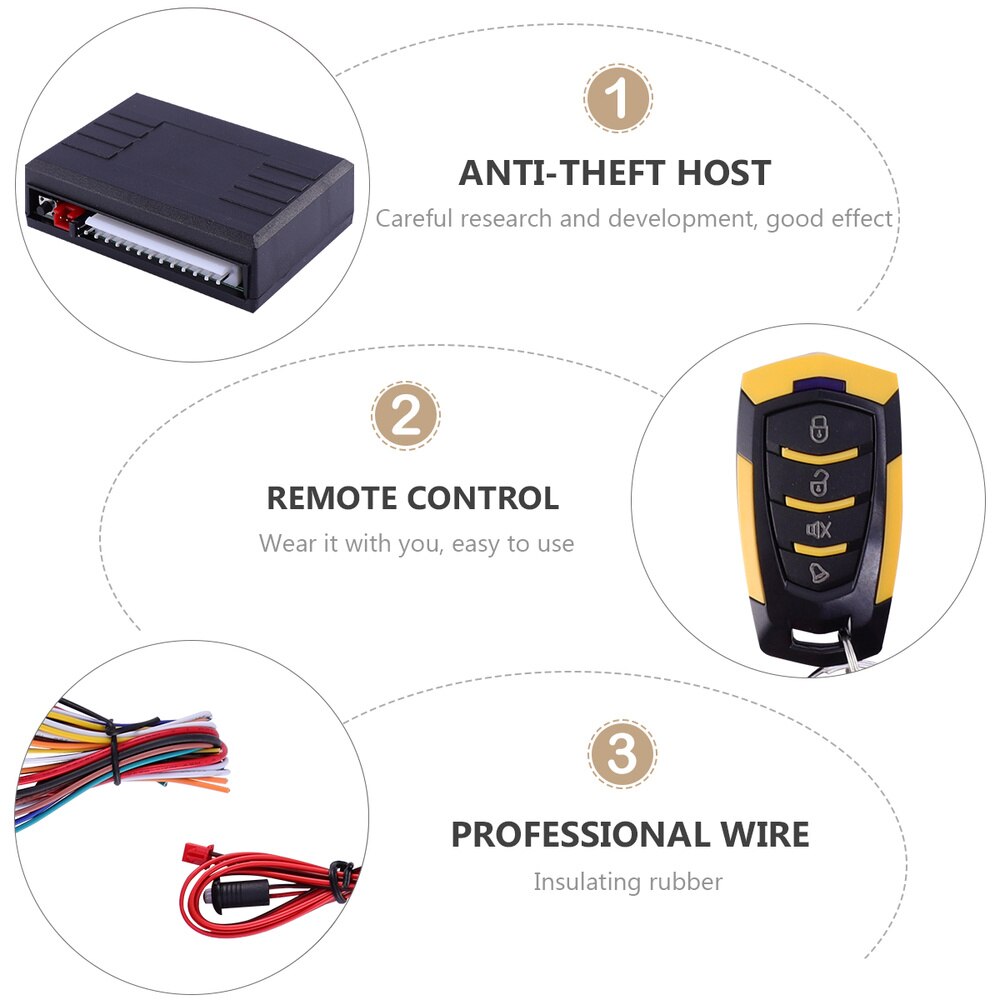 1 Set Auto Alarm Systeem Duurzaam Keyless Entry Systeem Voor Auto Auto