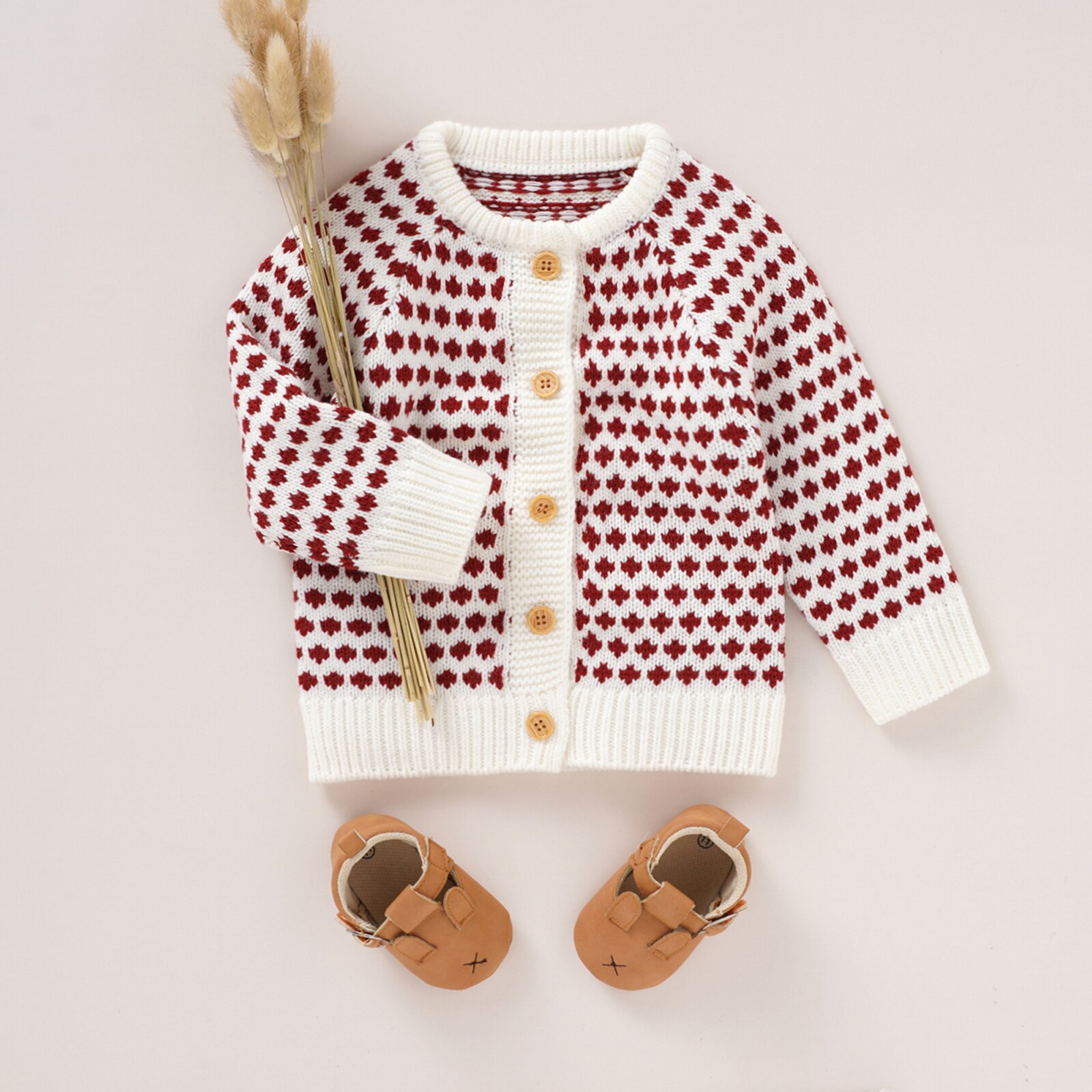 Baby Truien Jas Herfst Winter Jongens Meisjes Kleding Met Lange Mouwen Single-Breasted Gebreid Vest Tops Uitloper Baby Knitwear