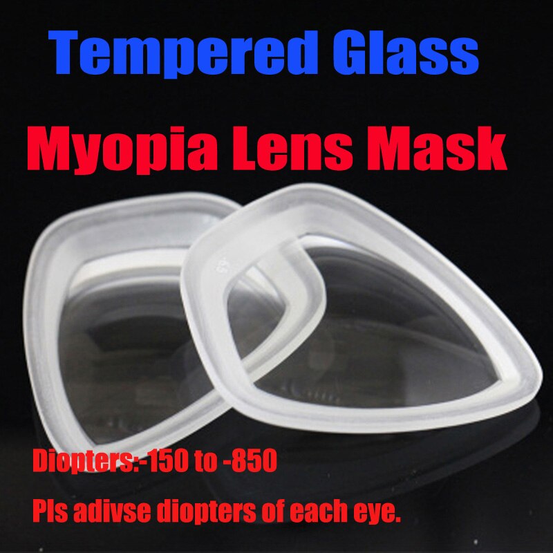 Top low profile black silicone scuba diving mask Tempered glasss myopia lens mask for nearsighted freedivers Adult scuba mask: Tempered glass lens