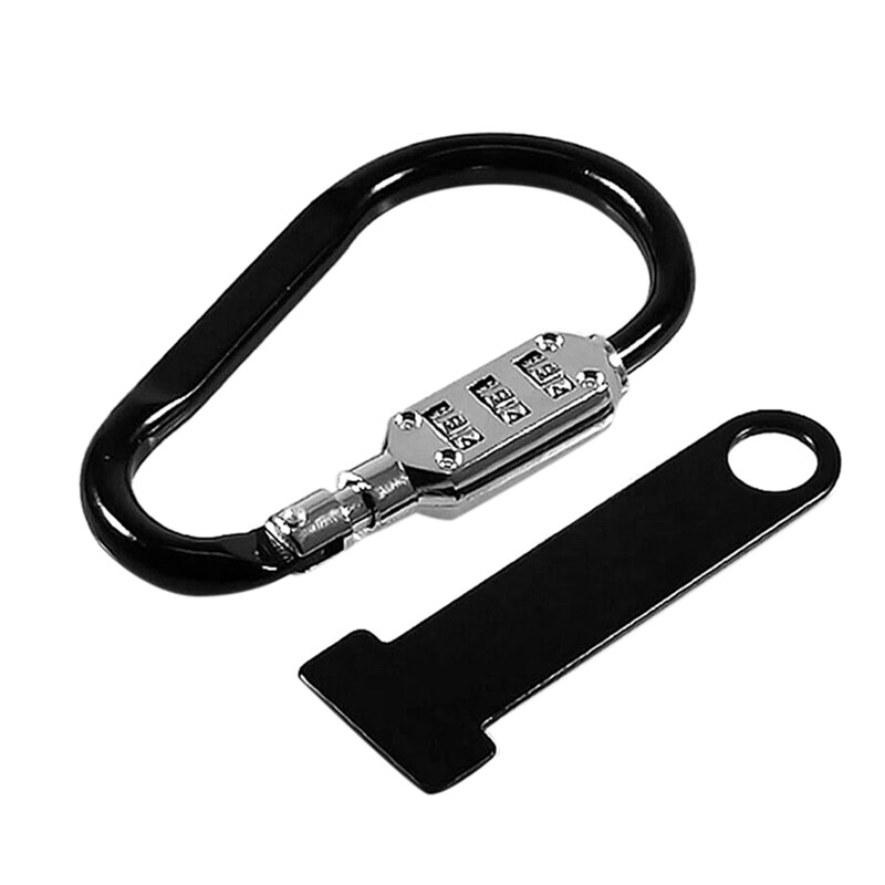 Motorhelm Lock Anti-Diefstal Open Helm Lock Sluiting + T-Bar Voor Racing Motor Fiets Helm lock