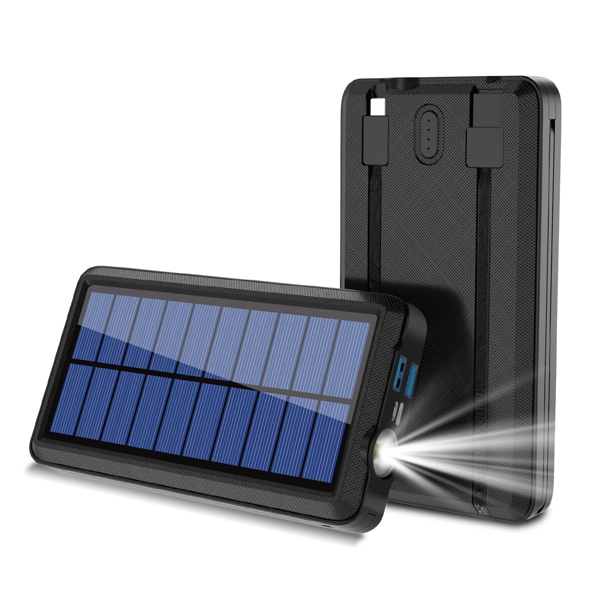 Draagbare 80000Mah Qi Draadloze Opladen Solar Batteery Panel Powerbank Led Emergency Snelle Externe Batterij Voor Samsung Iphone: Default Title