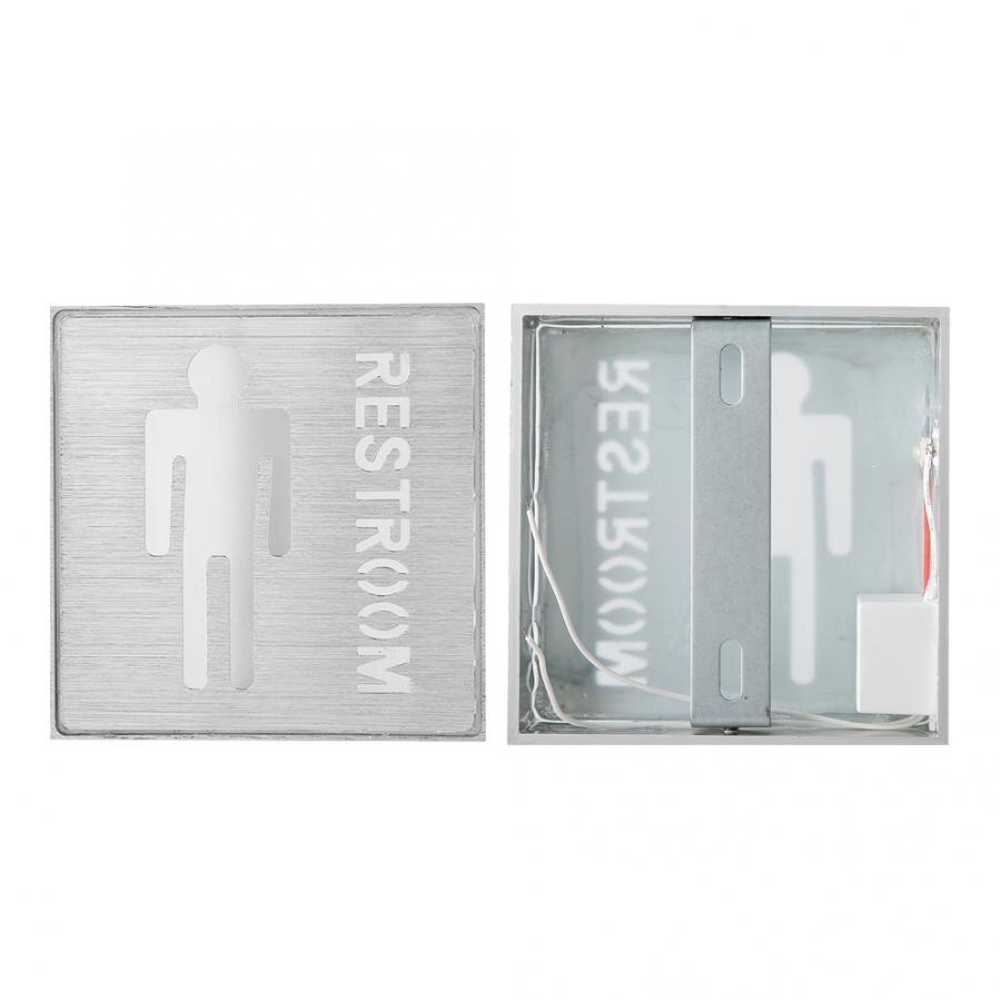 Aluminium led indikator sikkerhedsvejledning mand mand toilet toilet symbol 85-265v led toilet tegn