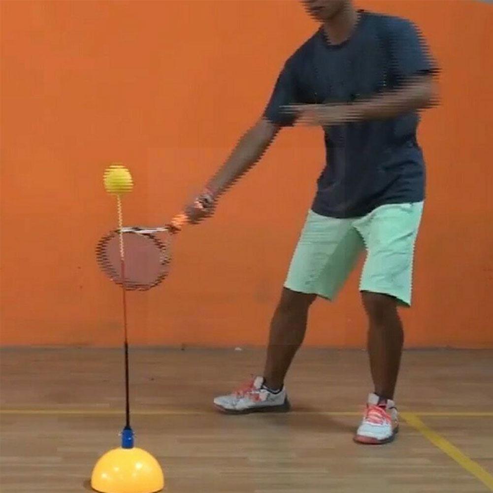 Tennis Trainer Tool Topspin Practice Machine Training Beginner Outdoor Portable Equipment Ball Accessories Ten E8g5