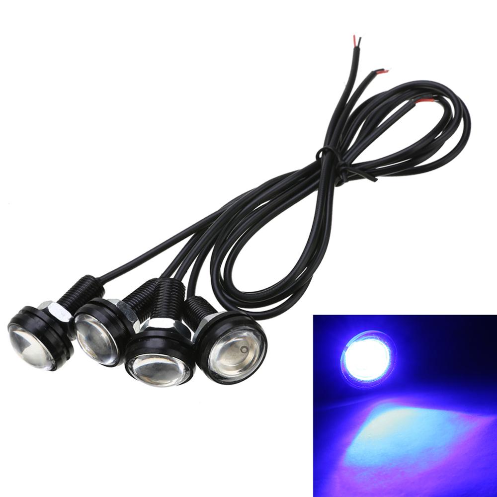 Für Marine Stiefel Lichter 4 stücke 12V 3W Blau LED Stiefel Licht Wasserdichte Ausleger Treuer Querbalken Unterwasser Fisch Signal Lampe