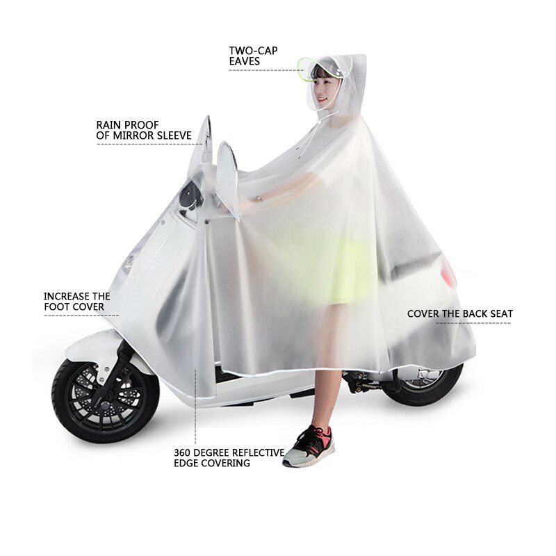 Motor Fietsen Regenachtige Dag Fietsen Regenjas Polyester Fiber Lichtgewicht Slijtvaste Waterdichte Regen Jas