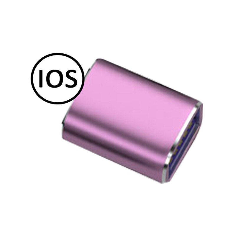 Famale USB for iphone ios13 Camera Adapter Converter Data SD Card U Disk Short OTG For iPhone 12 11 Pro XS MAX XR X 6 7 8 Plus: Rose Pink