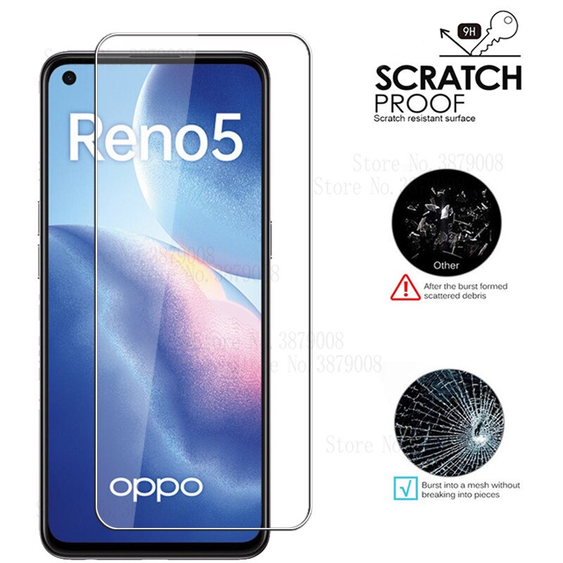 2 Stuks Clear Glas Voor Oppo Reno 5 4G Slimme Telefoon Screen Protector Op Reno5 5G Nfc Reno 5 Appo Reno-5 Veiligheid Glas Films Cover 9H