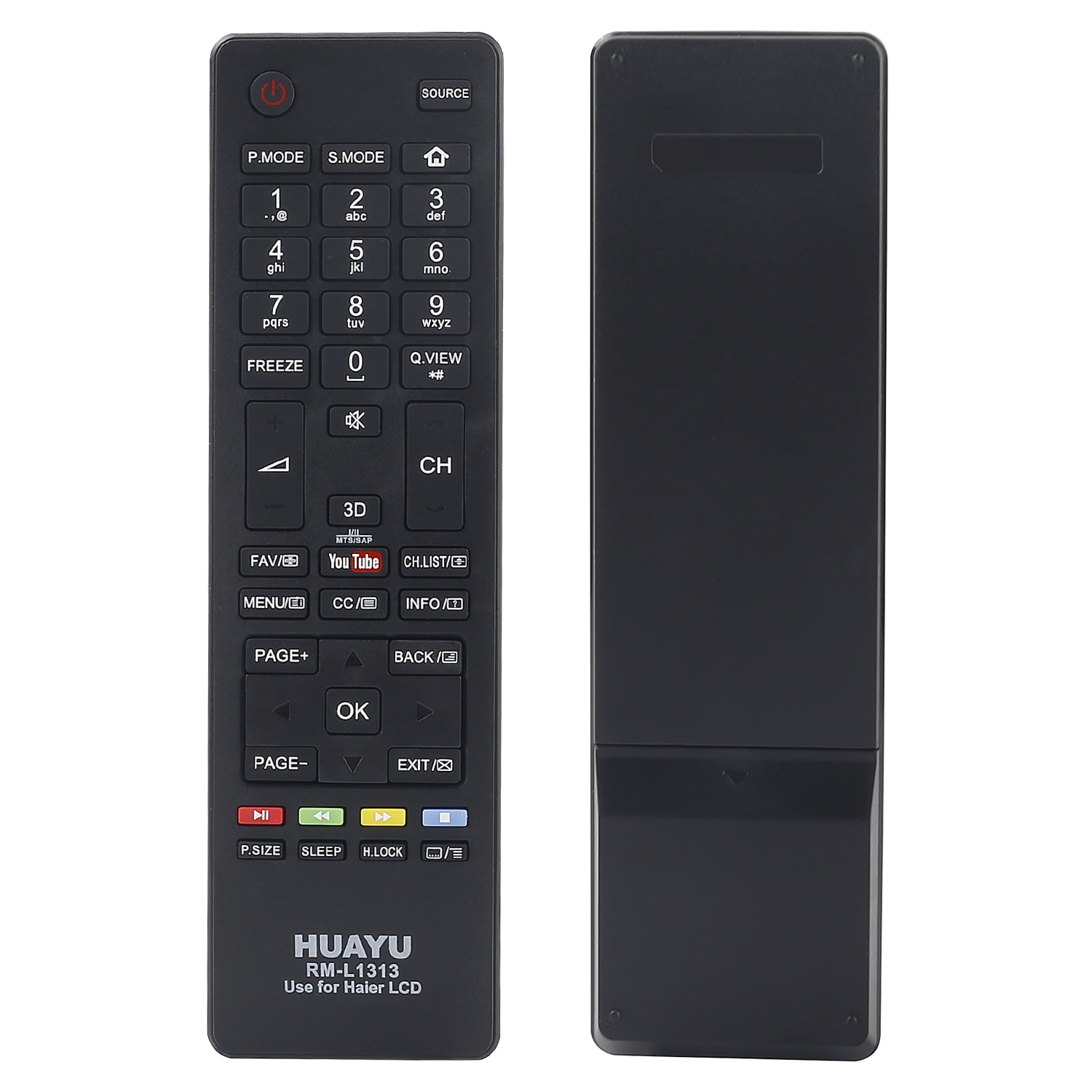 Replacement Remote Control for Haier Smart TV HTR-A18EN LE32K5000TN LE40K5000TF LE55K5000TFN huayu