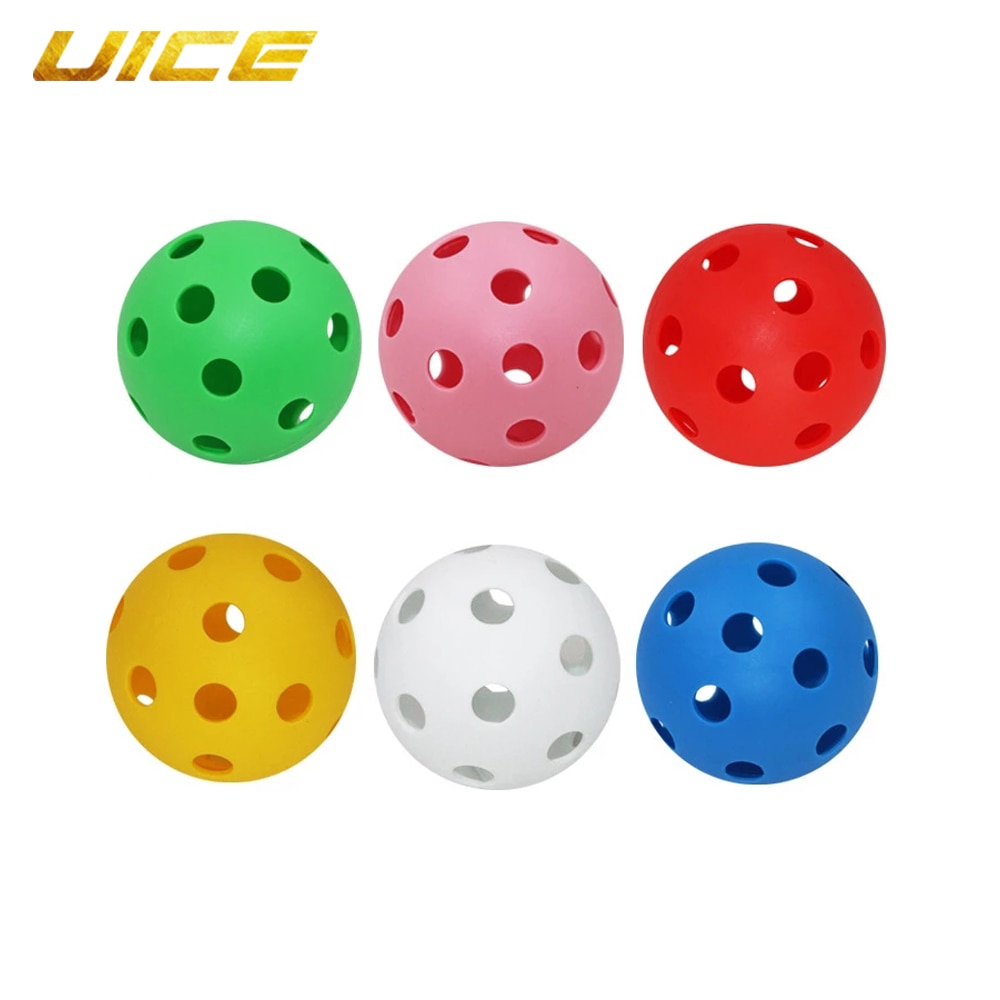 4/8Pcs Floorball Bastone Sfera di Plastica In PVC Morbido Palle Da Baseball di Sport Pratica di Baseball di Plastica Pratica di Formazione di Hockey Su Ghiaccio palla