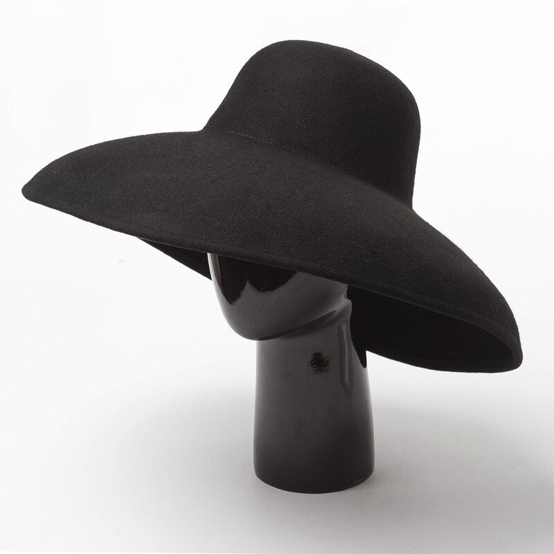 Cappello Pork Pie In Lana 100% Australiana - Fedora A Tesa Larga Stile Anni '20, Unisex, Taglia M (58cm) - 6