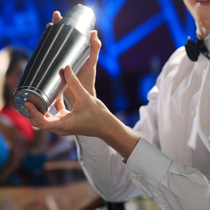 13 stk cocktail shaker sett i rustfritt stål istangmikser vin martini boston shaker til bartender drikke fest barware verktøy 750ml