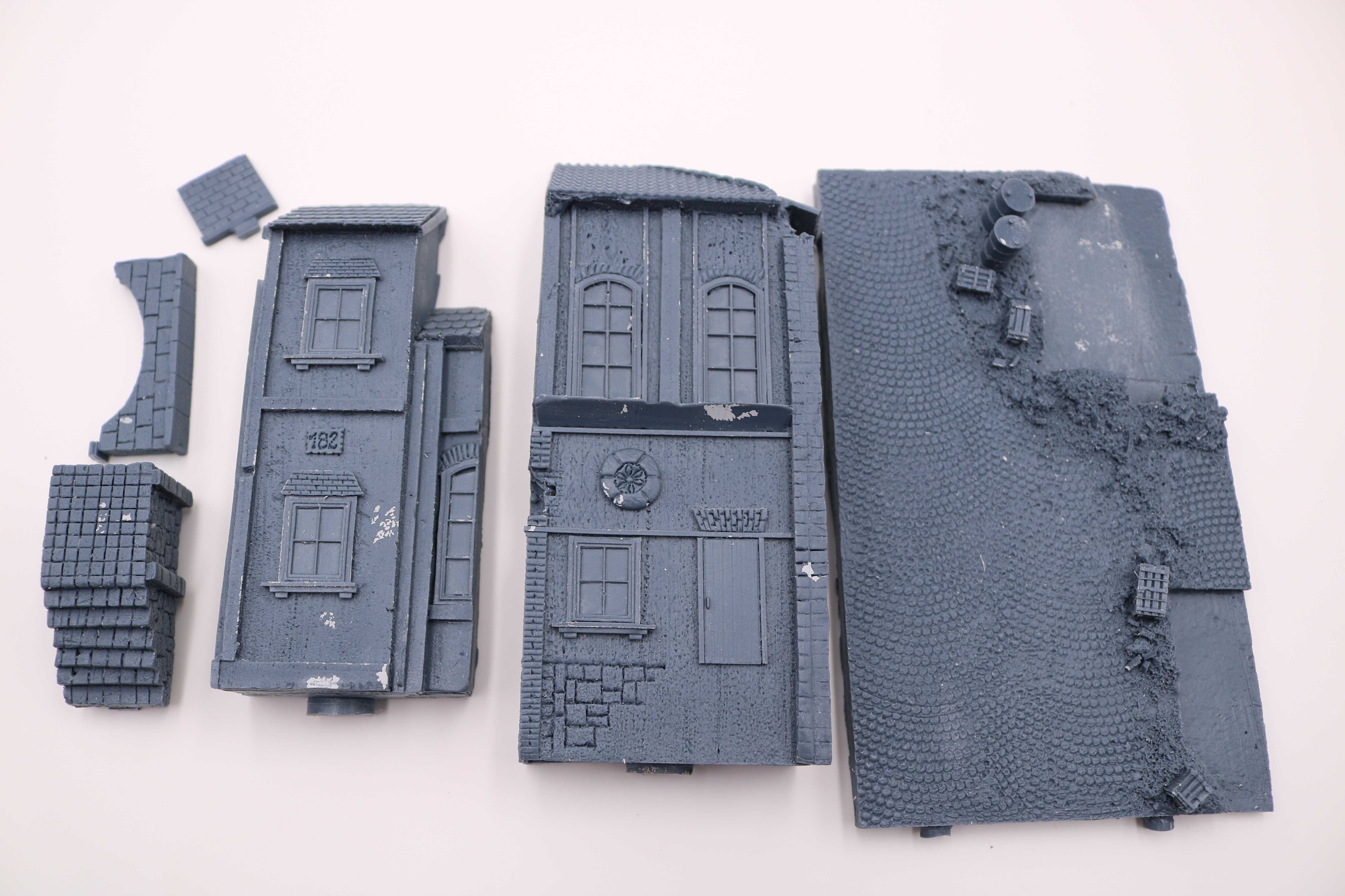 1/72 harz druckguss szene Layout requisiten grau modell auf-Webseite haus gebäude plattform freies (14 × 9 × 14) mm